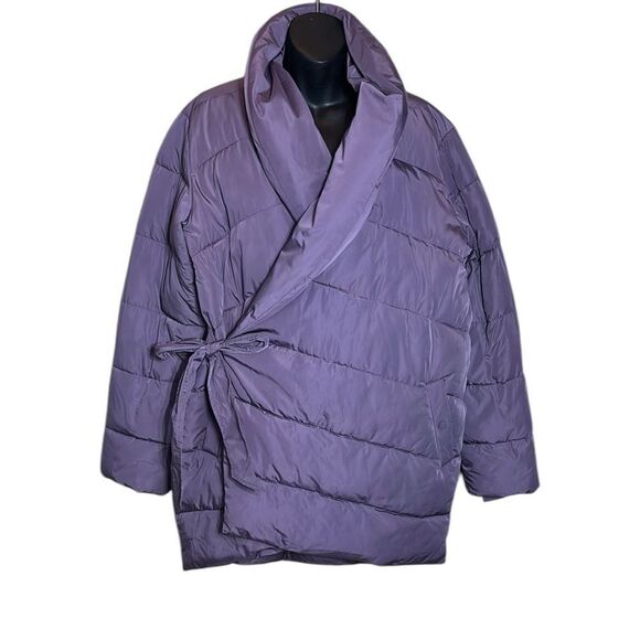 Universal standard women’s 10/12 kanda puffer down alternative purple new - Picture 1 of 9